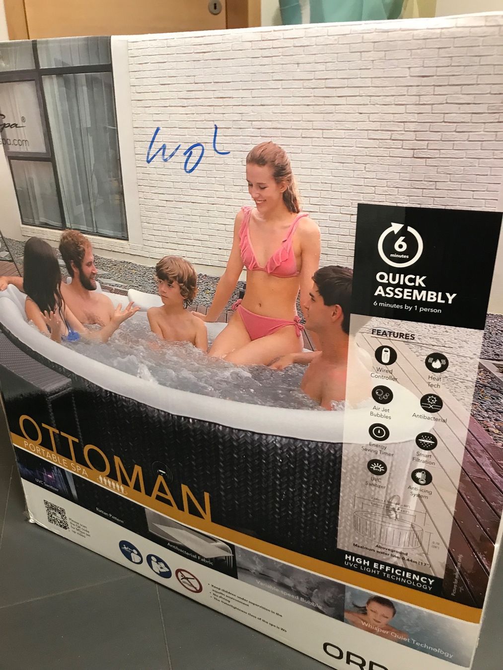 Jacuzzi Whirlpool: Whirlpool Ottomann aufblasbar – Usato da Gamprin venduto da Pimi21 2
