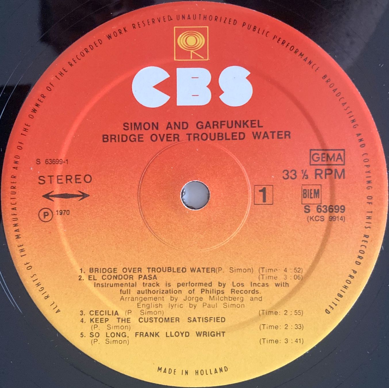 Dischi in vinile: SIMON AND GARFUNKEL - BRIDGE OVER TROUBLE WATER – Usato da Bottens venduto da hotter-than-hell 2