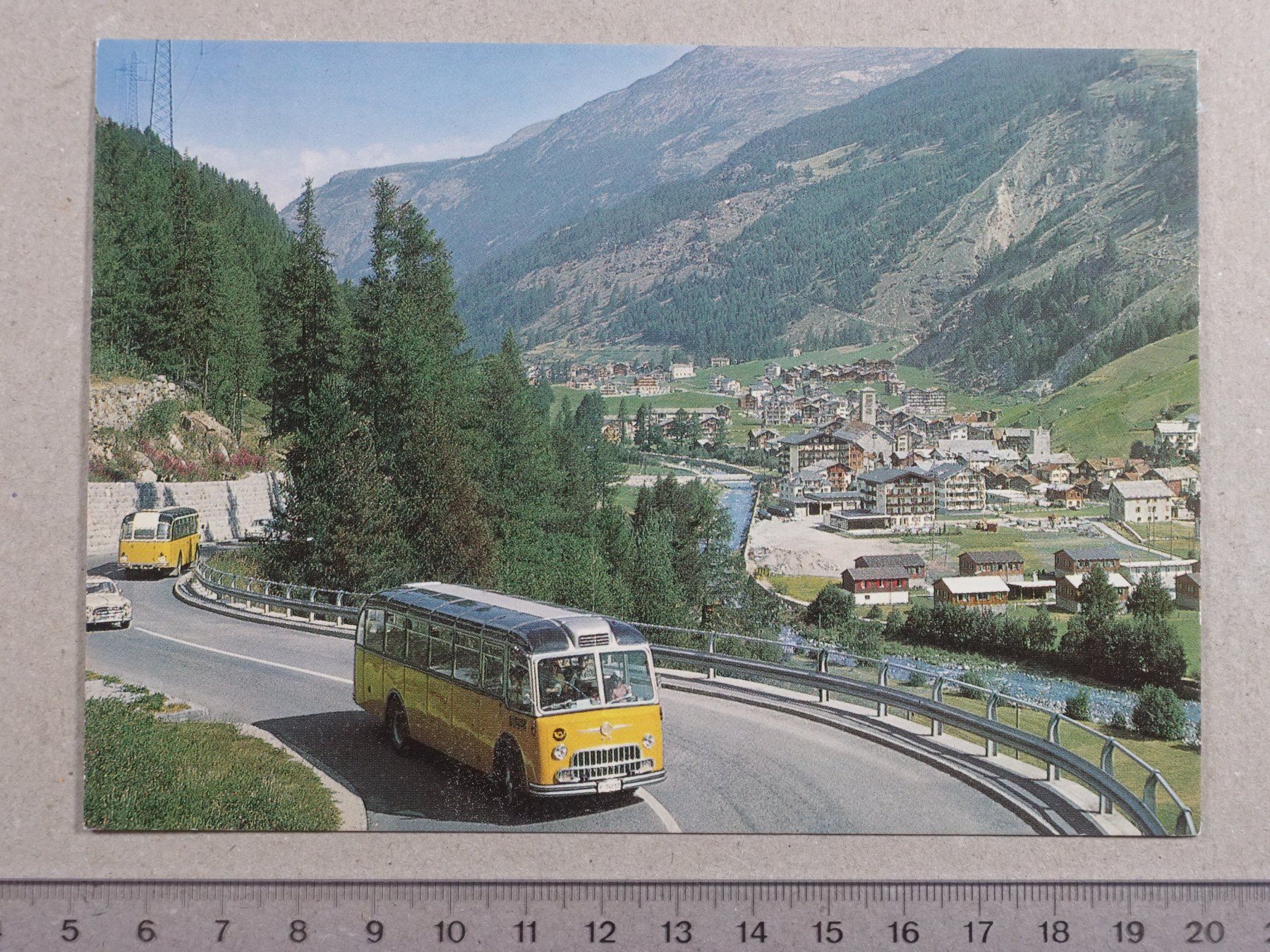 Cartes postales: Saas-Grund, Postauto – D'occasion à Lenzburg par fh1