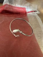 Bracelet motif dauphin argent