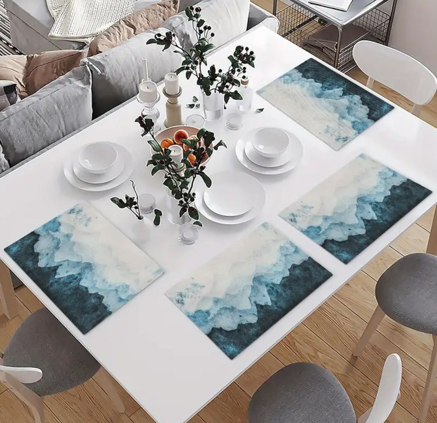 Set di tavolo e panche: moderne Tischset im Bergdesign (4stk.) – Nuovo e nell'imballaggio originale da Dällikon venduto da Mixmaster0