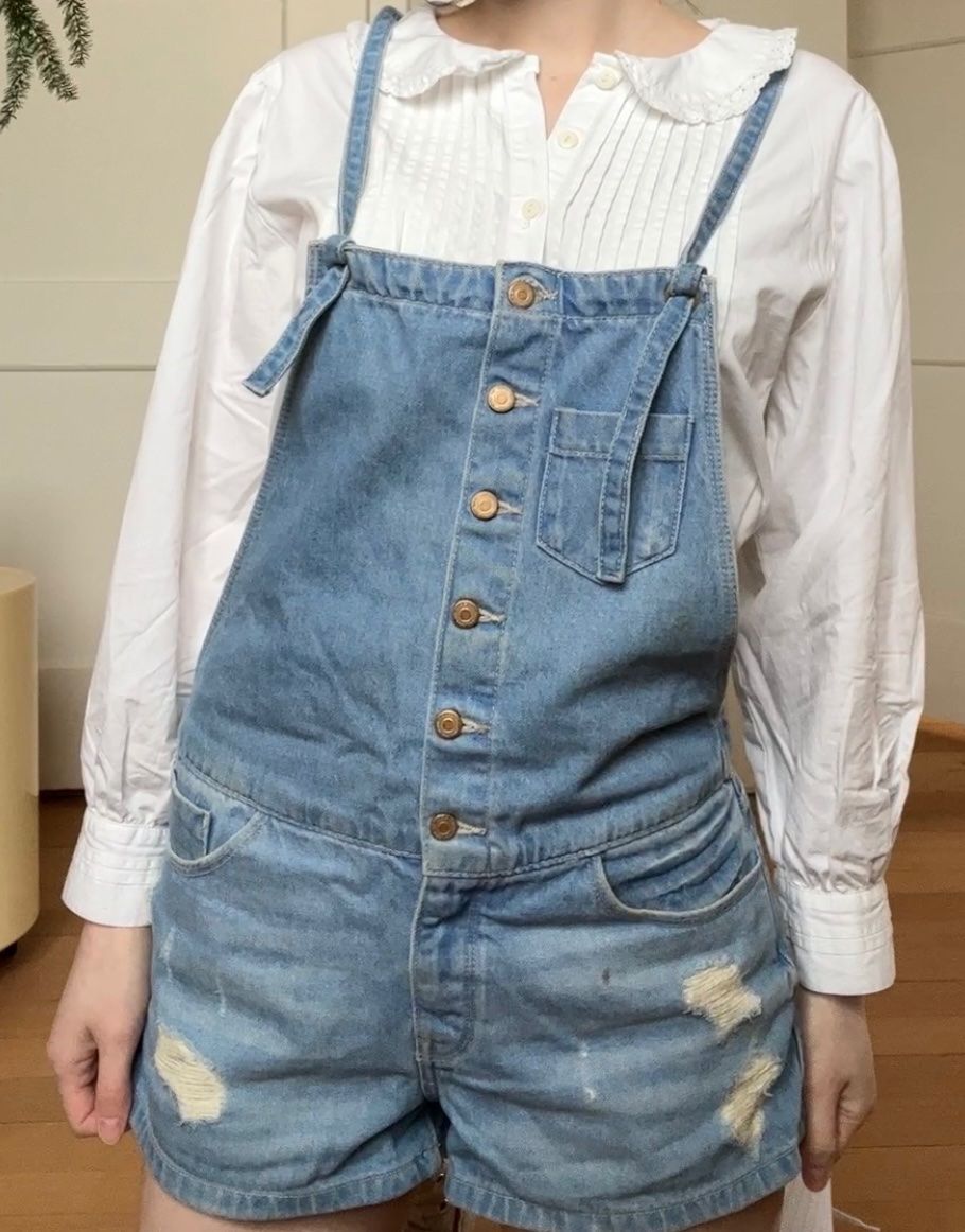 Zara Jeans: Jeans Latzhose Shorts – Gebraucht aus Wallisellen von Miu_ 5