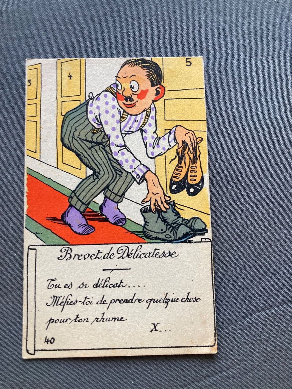 Cartoline postali: Alte Ansichtskarte "Brevet de Délicatesse" Paris, Collect... – Usato da Zürich venduto da mik_h9ty