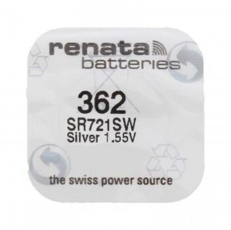 Caricatori & Batterie: Renata 362 (SR721SW) Knopfzellen Batterie Silberoxid – Nuovo e nell'imballaggio originale da Mörschwil venduto da CHRONODIREKT 1