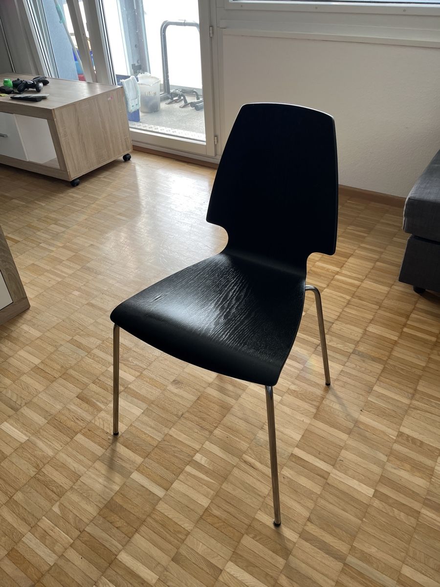 Ikea Sedie: Ikea Vilmar-Stühle schwarz 4er-Set  – Usato da Allschwil venduto da MaloseS08