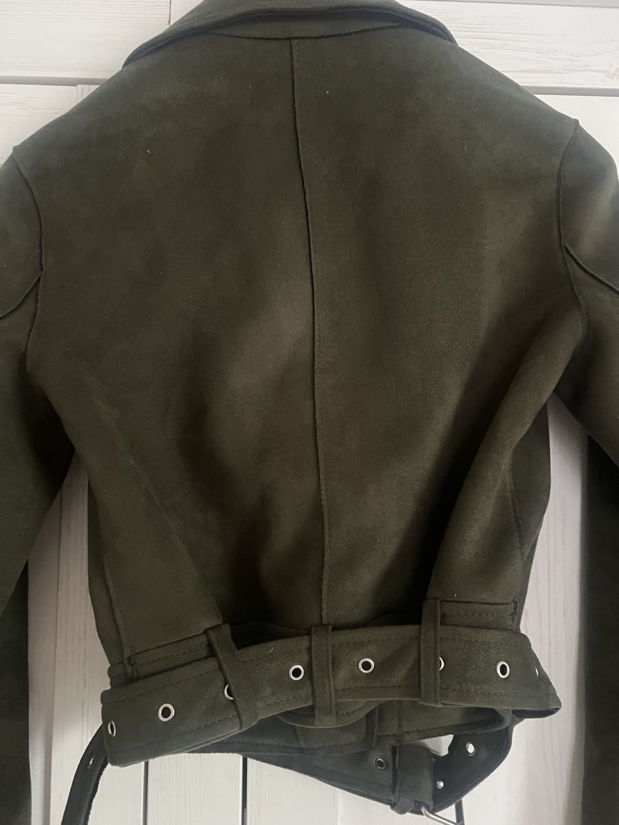 Zara Giacche: Zara Basic Jacke, Khaki, Wildlederoptik, Grösse S – Nuovo (secondo la descrizione) da Schönenberg ZH venduto da Bosh 2
