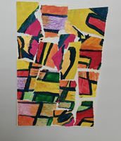 Abstrakte Collage  Originalkunstwerk.