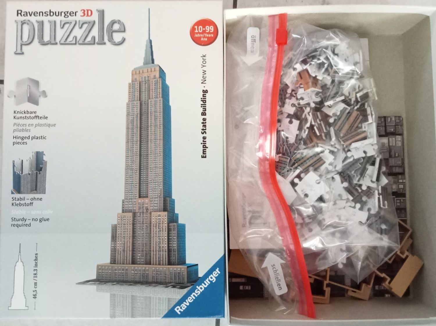 Ravensburger Puzzle: Ravensburger 3D Puzzle Empire State Building, komplett! – Usato da Oberurnen venduto da simgug 1