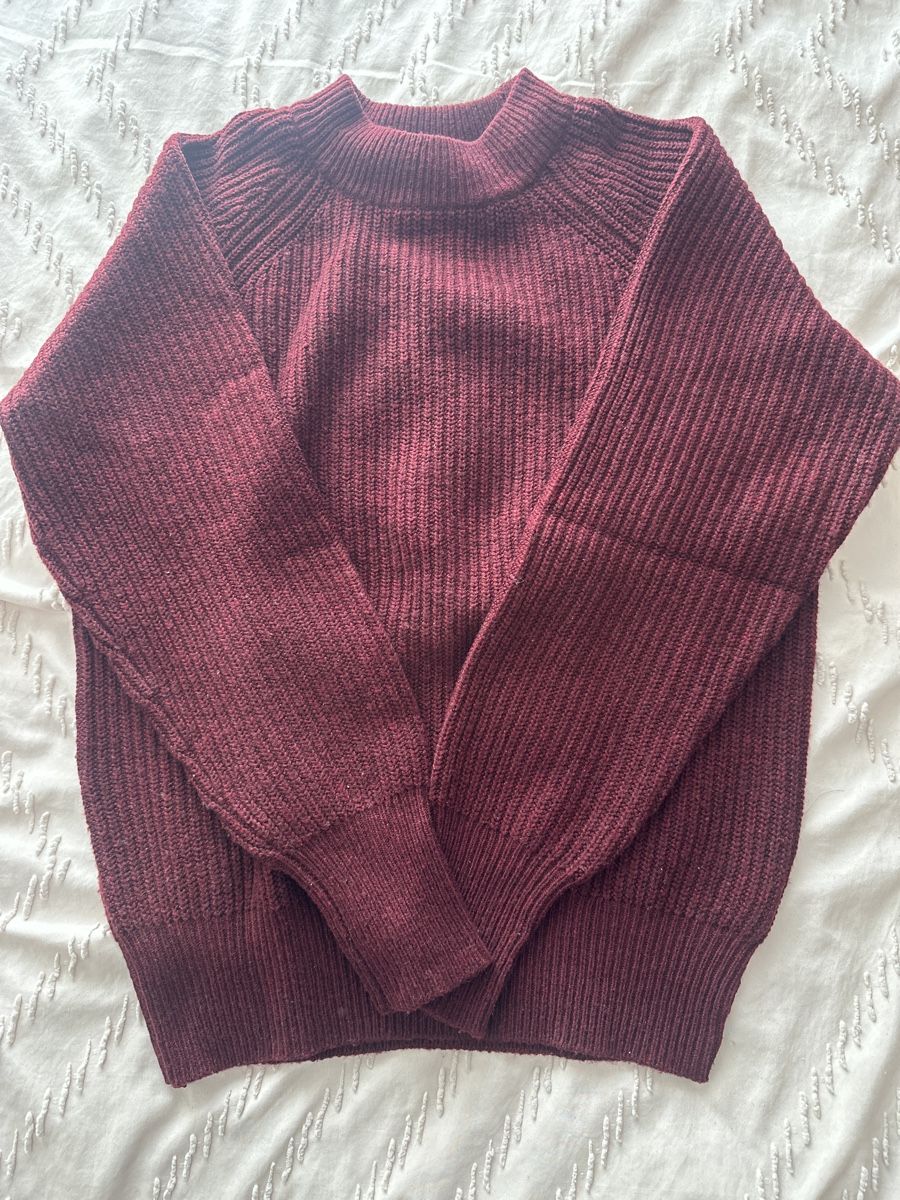 H&M Maglioni & Felpe: Kuscheliger Strickpullover, Gr. XS, weinrot – Nuovo (secondo la descrizione) da Zollikofen venduto da Akshy