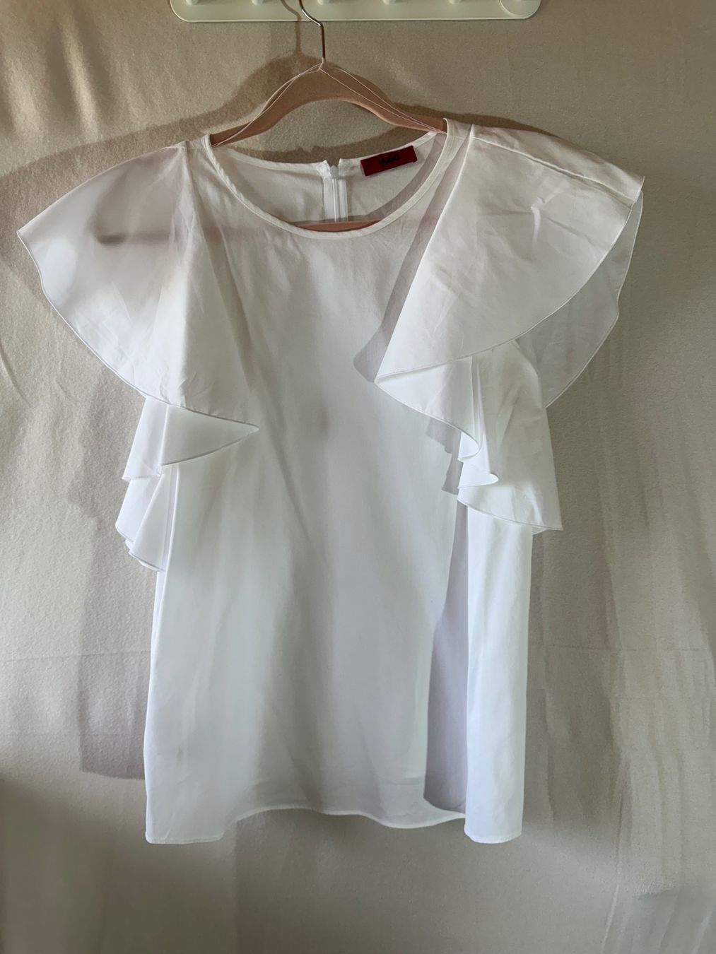 Hugo Boss Camicette: Schöne weisse Bluse von Hugo Boss Gr. 36 – Usato da Grosswangen venduto da second_hand_dress