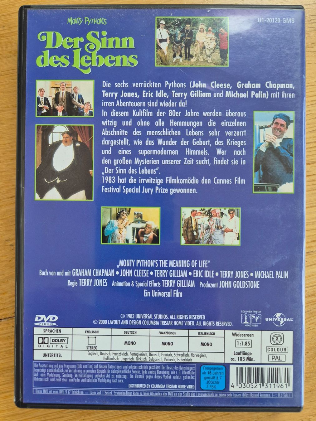Alle DVDs: DVD MONTY PYTHON - Der Sinn des Lebens – Gebraucht aus Baar von tess01 3