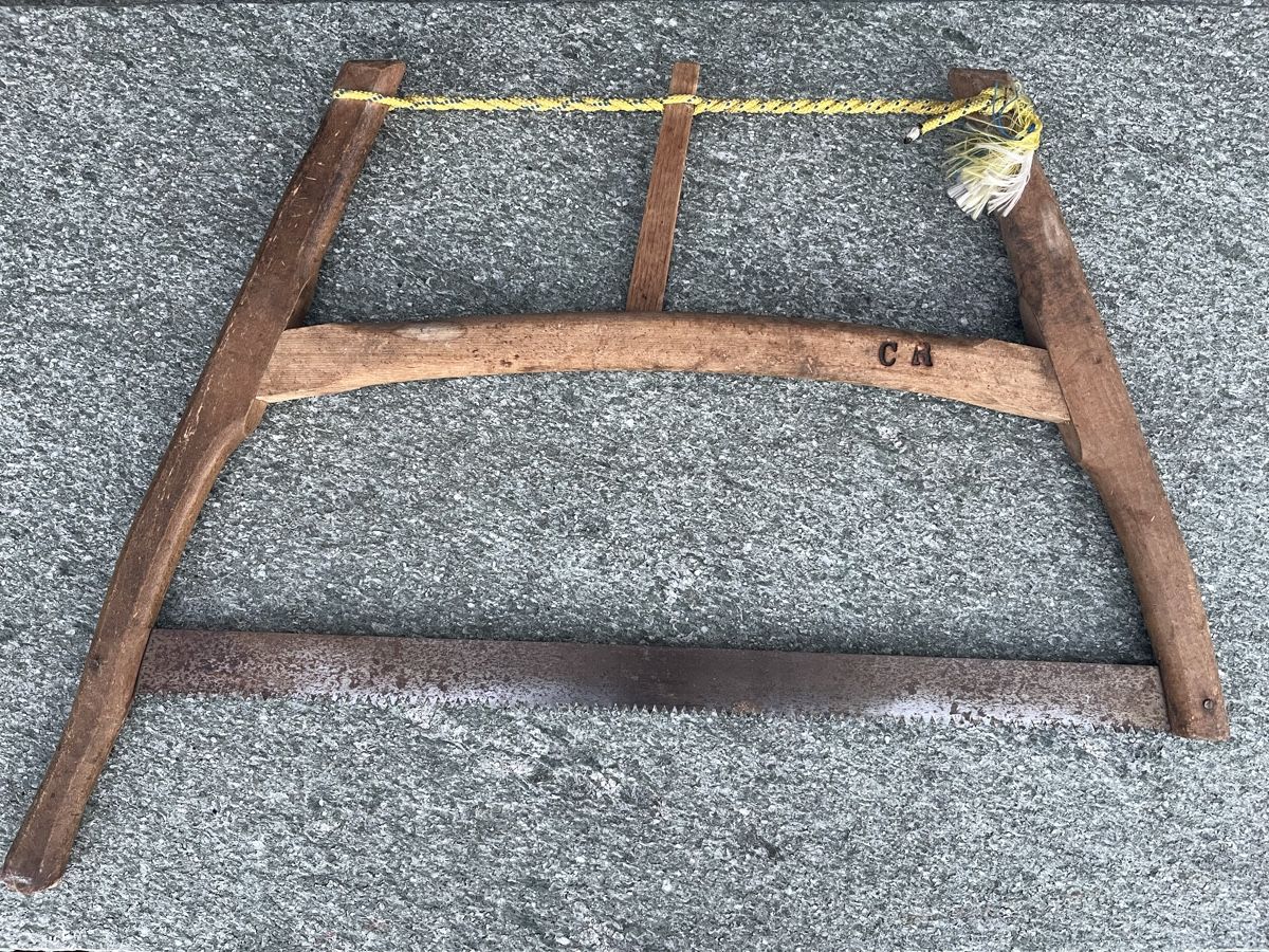 Seghe: Alte Holzsäge mit Sägeblatt – Usato da St. Gallen venduto da Haros