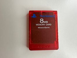 PS2 Memory Card rot durchsichtig