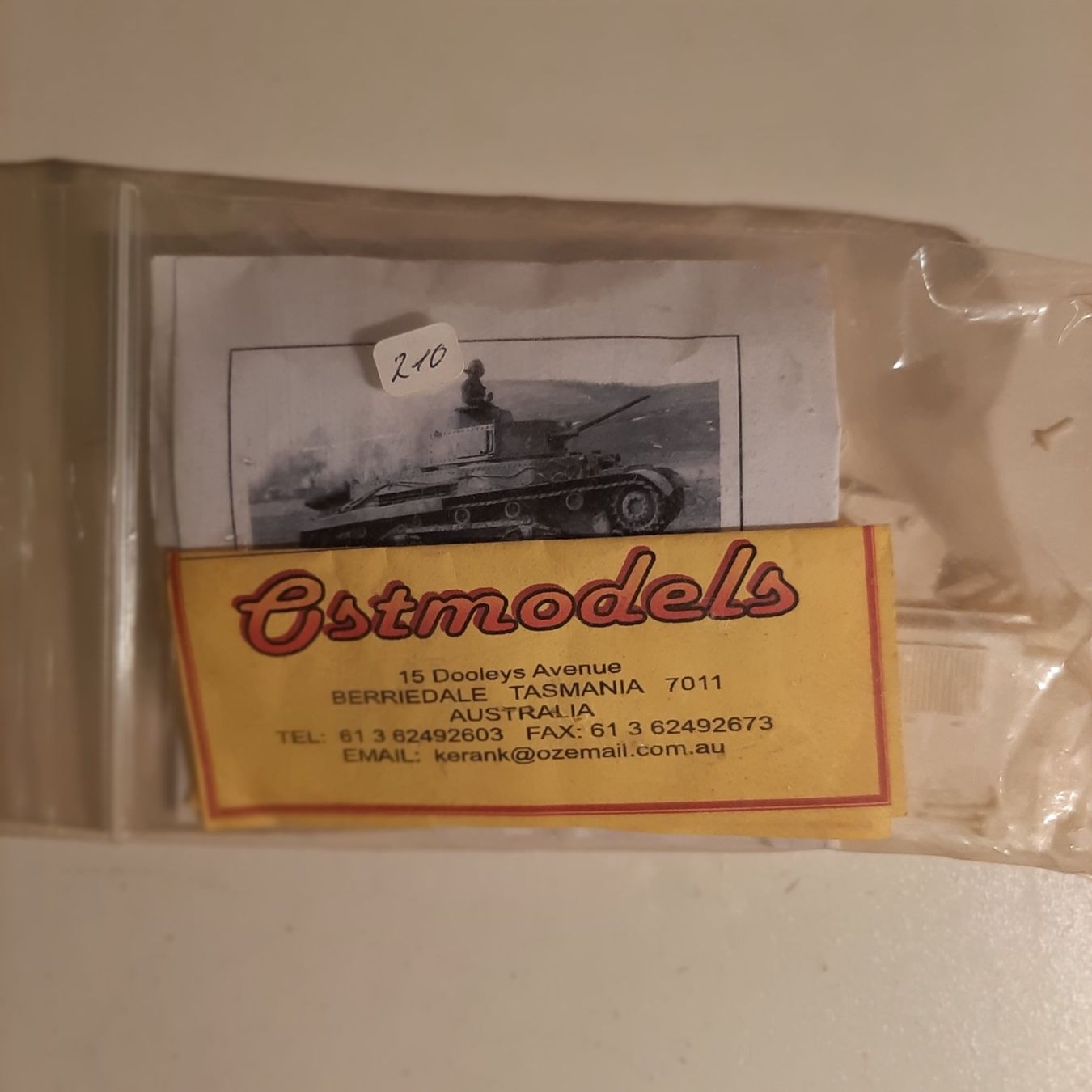 Kits de montage: 210 ... H 3 Turan 1 ... Ostmodels ... Resin – D'occasion à Bonstetten par Benibanny59