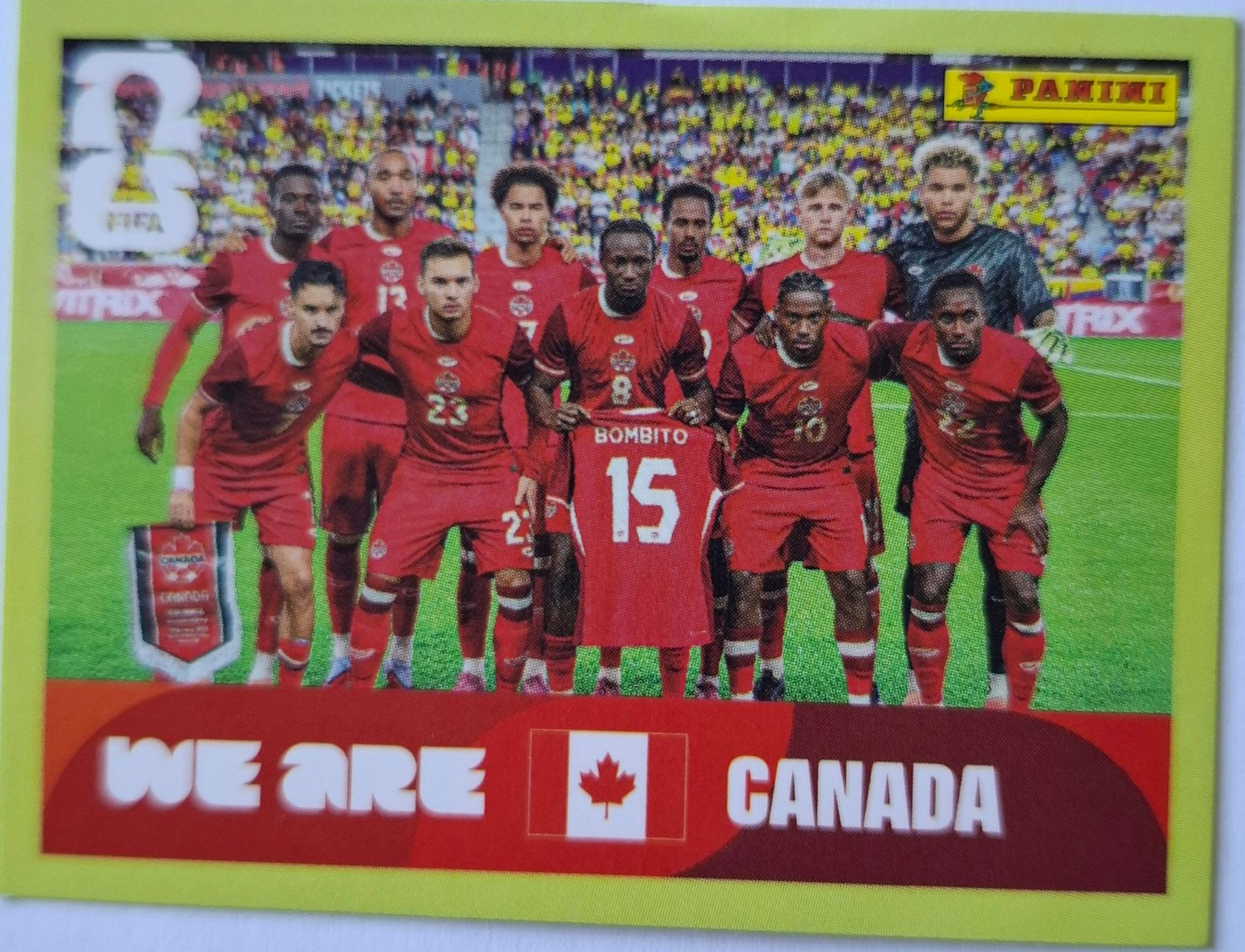Panini Carte collezionabili: WM 2026 Paninibild Nr. CAN 13 – Nuovo e nell'imballaggio originale da Rotkreuz venduto da keerthdi