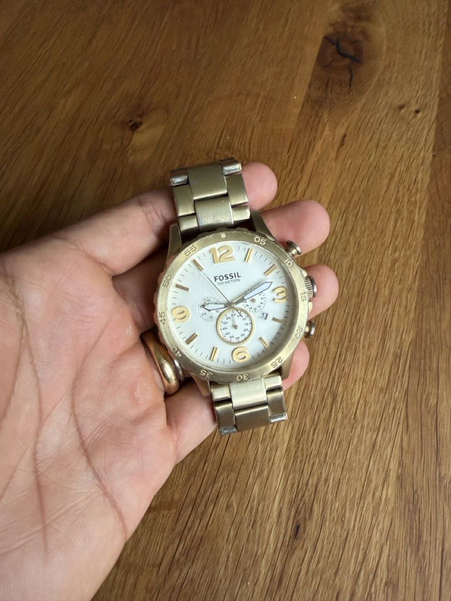 Fossil Uhren: Fossil Herrenuhr Chronograph Edelstahl! – Defekt aus Zug von car_fr2j