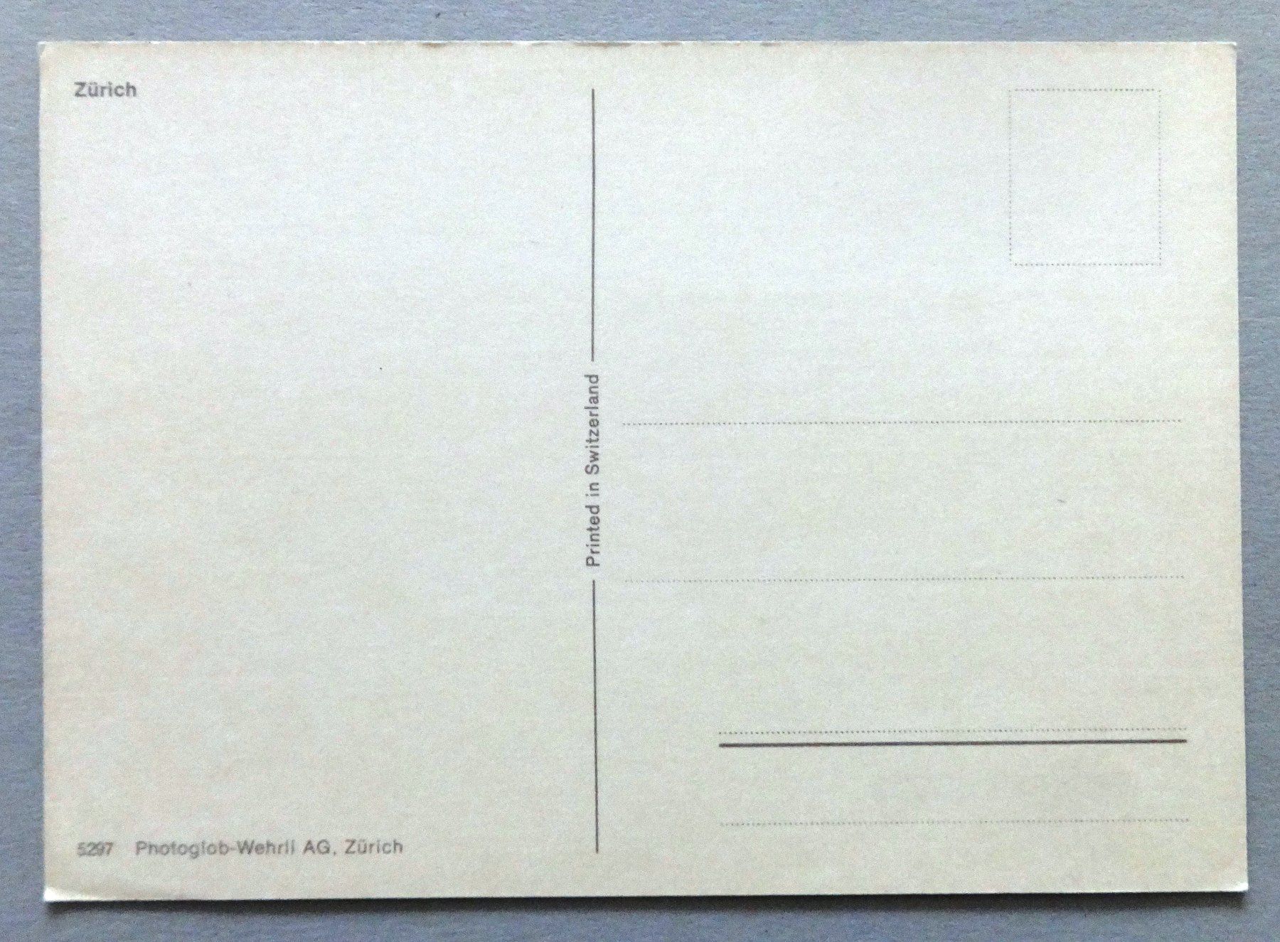 Cartoline postali: Zürich – Usato da Fétigny venduto da Billy2miny 1