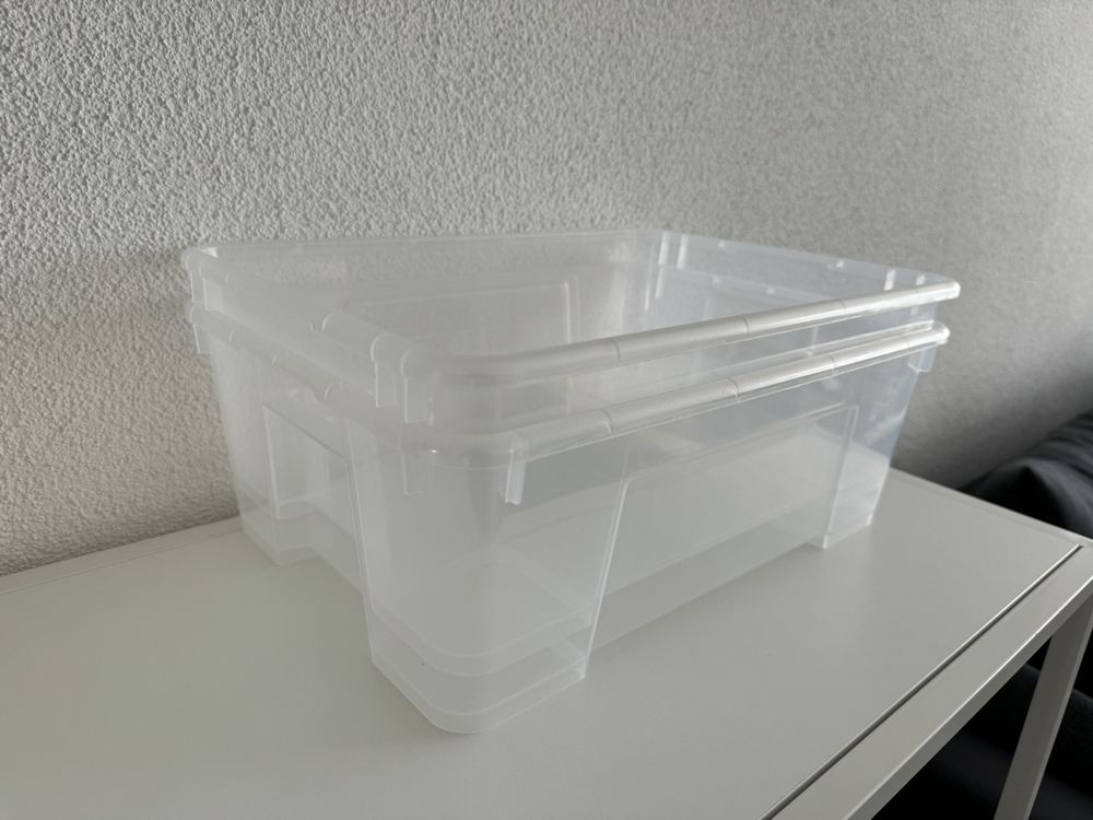 2x Aufbewahrungsbox IKEA / Durchsichtig ohne Deckel Kaufen auf Ricardo