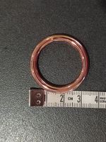 Rundring (Stahl) rosé gold, Innendurchmesser 25mm
