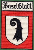 BS/ Basel-Stadt,  altes gesticktes Wappen