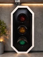 Ampel-Traffic Signal Lamp GLOOR OERLIKON Typ B-4-OL 3-light