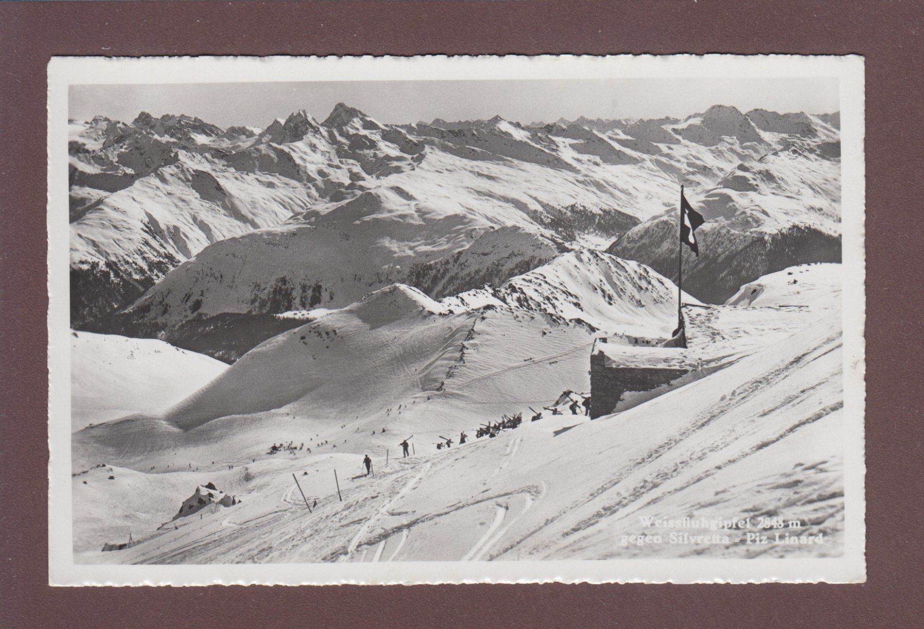 Cartoline postali: WEISSFLUH-GIPFEL - Silvretta - Piz Linard – Usato da Pully venduto da nicecards