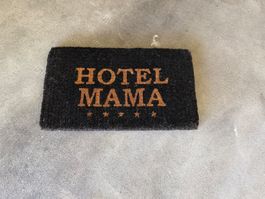 Fussmatte "Hotel Mama" Schwarz/Braun - Gebraucht