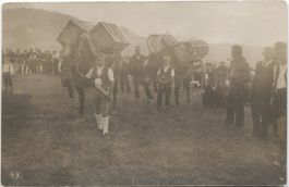 Landwirtschaft/Kühe/Alpfahrt 1920 Hochalp AR