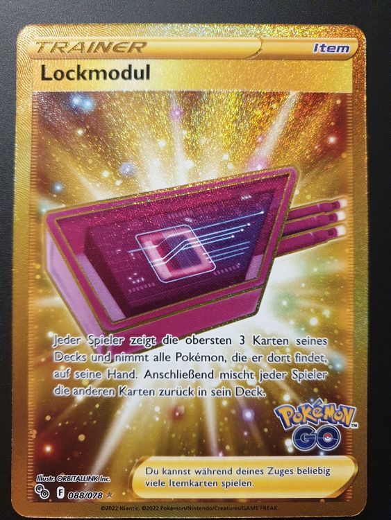 Pokemon Lockmodul 088/078 GOLD I Pokemon GO Fr. 1. Kaufen auf Ricardo