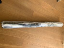 Stillkissen / Lagerungskissen / Bettschlange weiss/blau