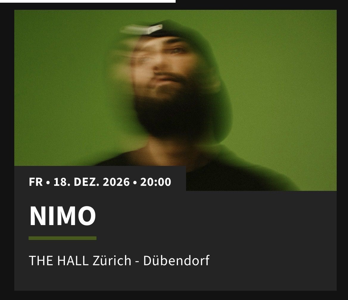 Tickets: 2x Nimo Konzert Tickets – Neu und originalverpackt aus Kreuzlingen von dem_t5fk