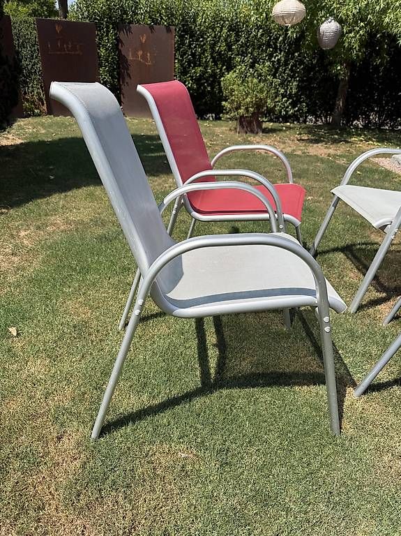 Chaises: 4 Gartenstühle,stapelbar – D'occasion à Weinfelden par ff57 2