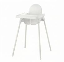 Kinderhochstuhl mit Tablett weiss