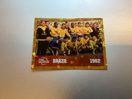 Panini Sticker FIFA Museum Brazil 1962 Gold neuwertig