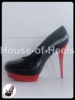 Escarpins Giaro L091-2 Black 46 talon 16cm plateau 5cm simil