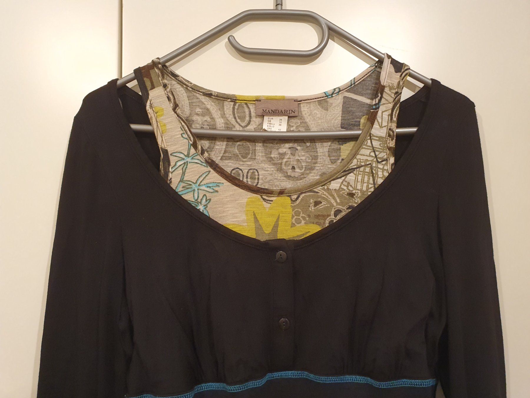 Desigual Kleider: Kleid Gr. 36 schwarz / bunt, Print – Gebraucht aus Heinrichswil von sabi2809 2
