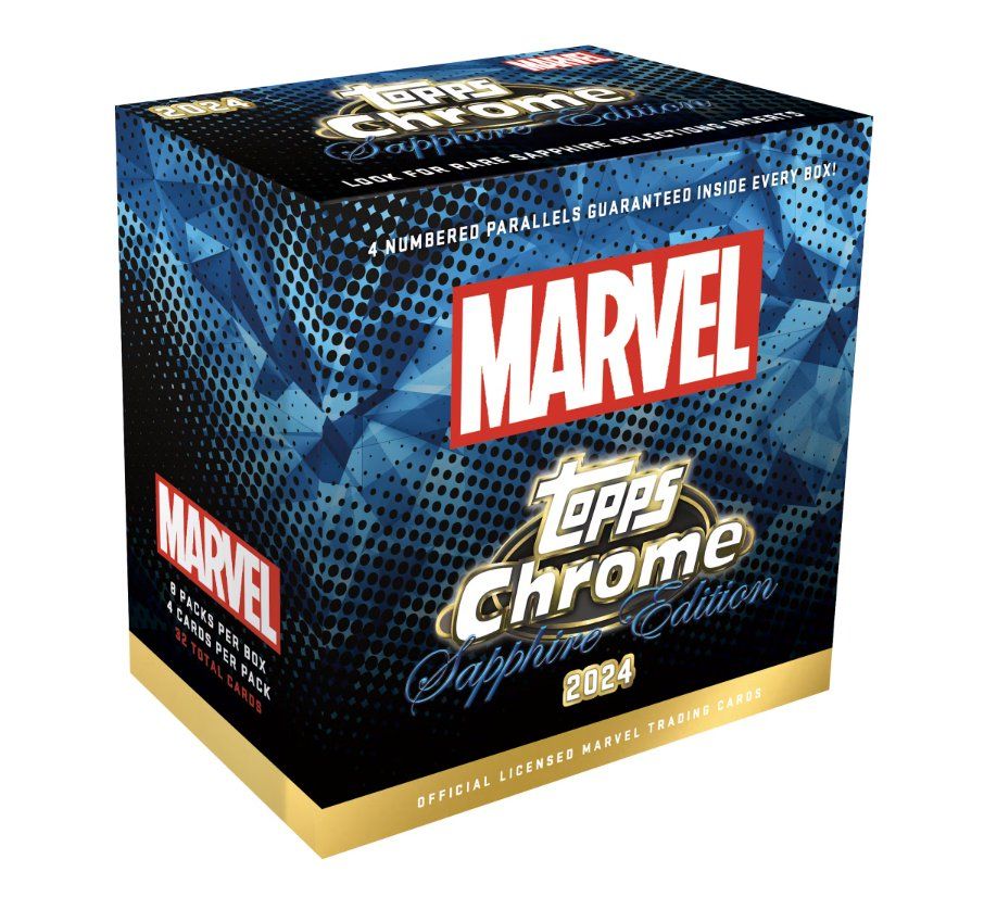 Topps Carte collezionabili: Topps Chrome Sapphire Marvel Hobby Box – Nuovo e nell'imballaggio originale da Oberrieden venduto da tjz1
