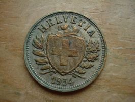 (W5) 2 Rappen 1934