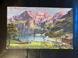 CH 1920 AK Oeschinensee Blüemlisalp