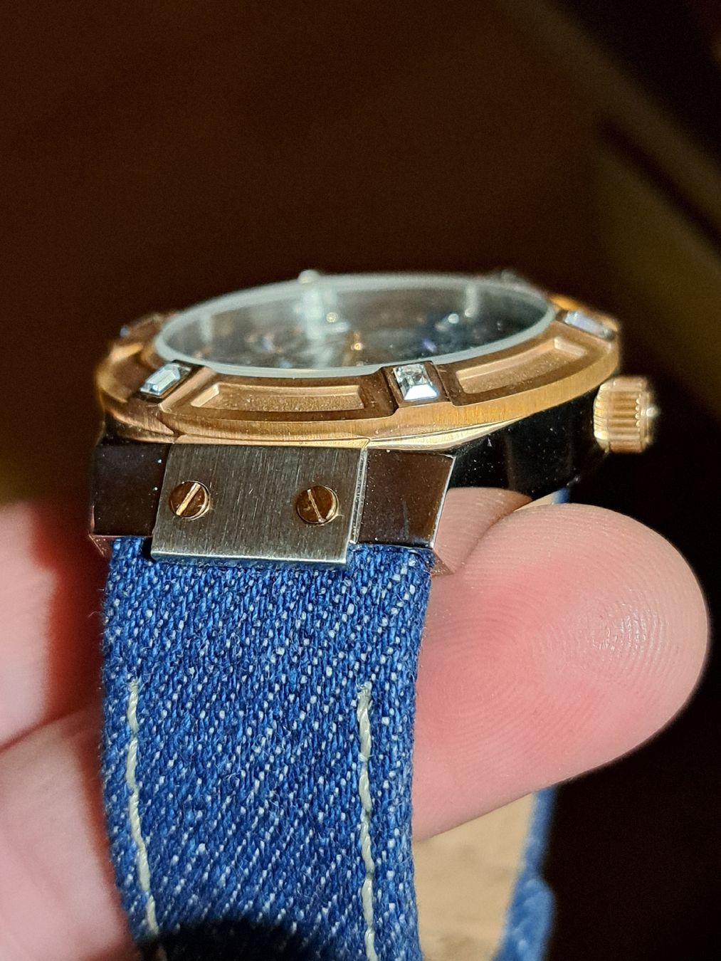 Guess Orologi: Guess Armbanduhr,  Jeans-Look,  – Usato da Kölliken venduto da Upcycling-by-Mc-TAM 4