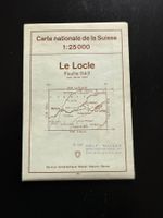 Original Wanderkarte 1:25000 Le Locle, Blatt 1143🇨🇭