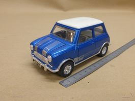 Modellauto Mini blau weiss gebraucht guter Zustand