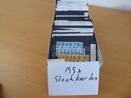 Händlerlager mit 275 Steckkarten und guten Werten postfrisch