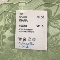 6 STOFF SERVIETTEN NEU