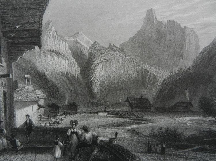 Incisioni: Kandersteg Stahlstich von Bartlett – Usato da Risch venduto da Rischli15 1