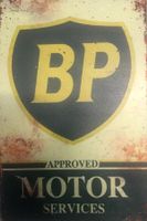 Metallschild BP Blechschild Tankstelle Bleifrei 95 98 Diesel