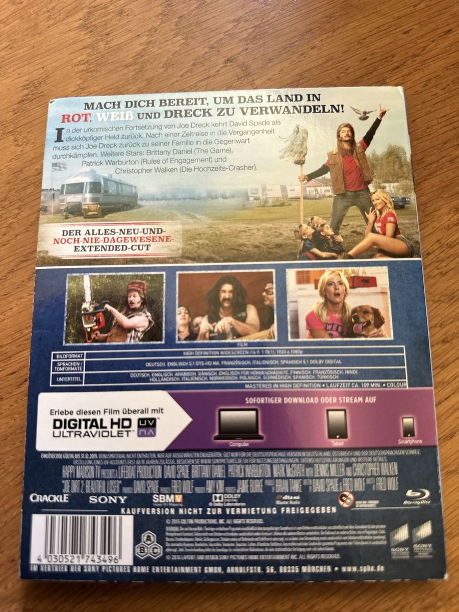 Alle DVDs: Joe Dreck 2 beautiful Loser Extended Bluray – Gebraucht aus Benken ZH von Audi-erich 1