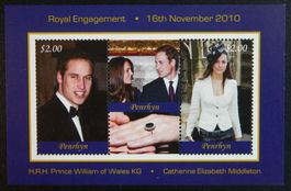 PENRHYN Cook Islands Kat. Block 93 ** 2010 William & Kate