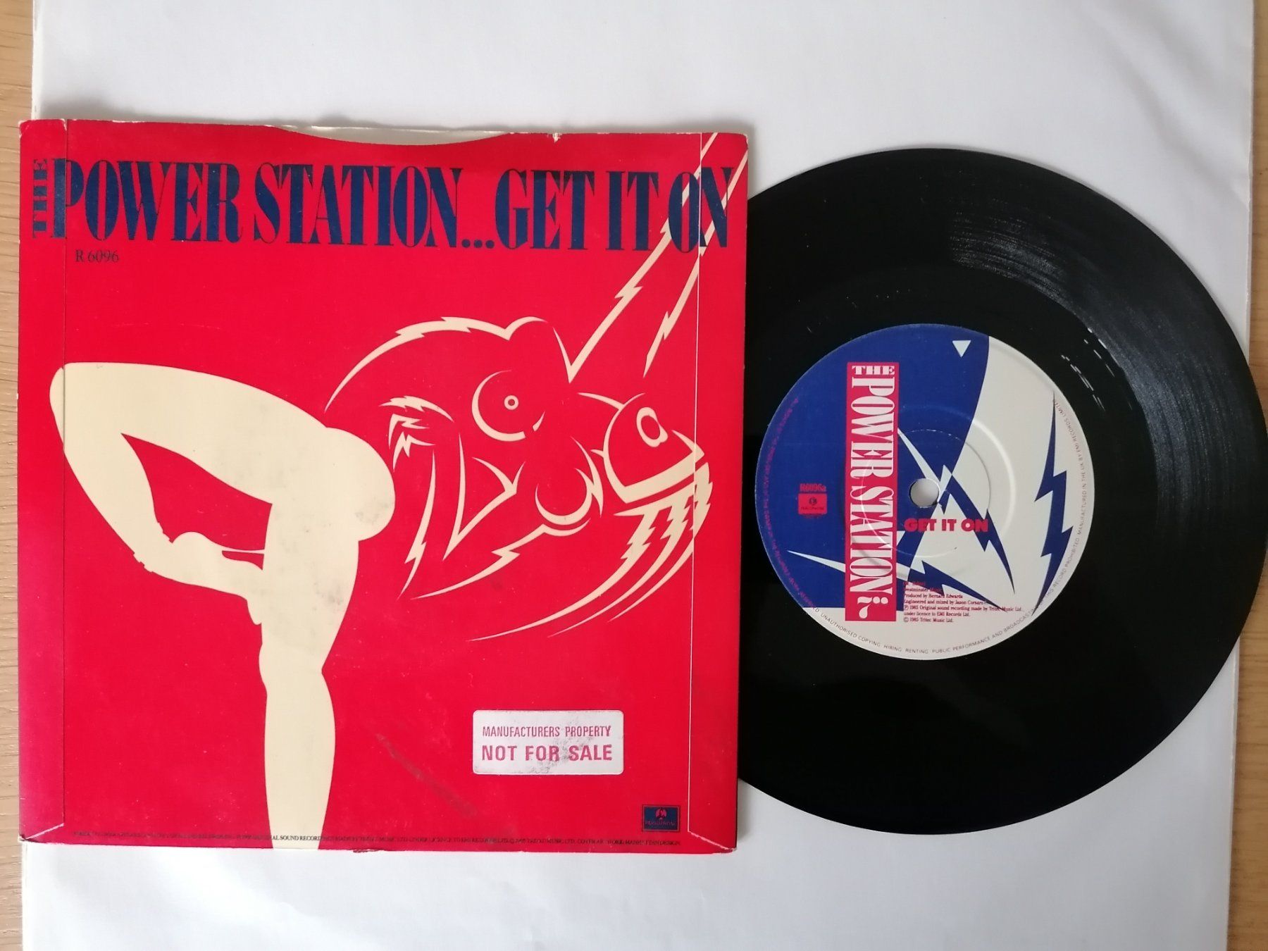 Dischi in vinile: Power Station - Get it On - 7" Vinyl Single, – Usato da Beinwil am See venduto da Funkthesizer 1