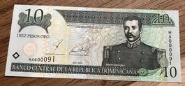 Dominikanische Republik 10 Pesos Oro 2002 HA000091 Neuwertig